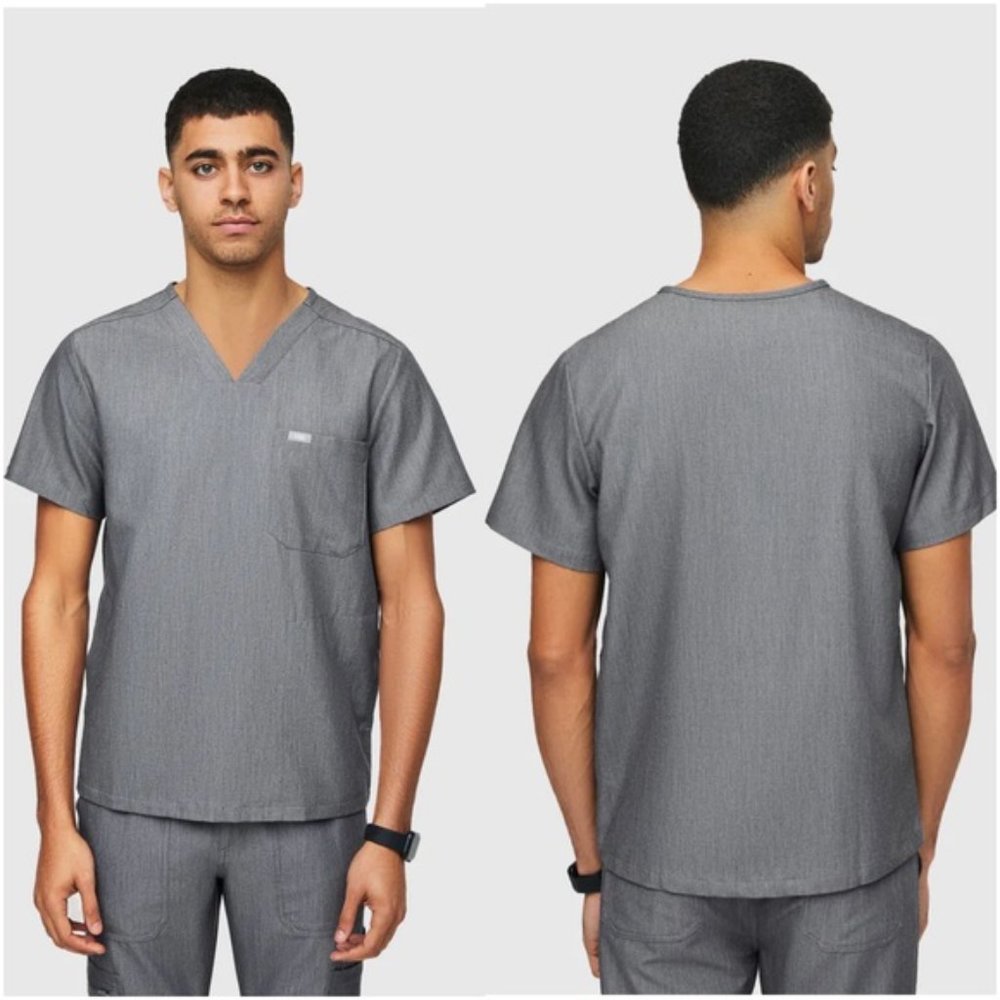Figs Gray Men's Shirt